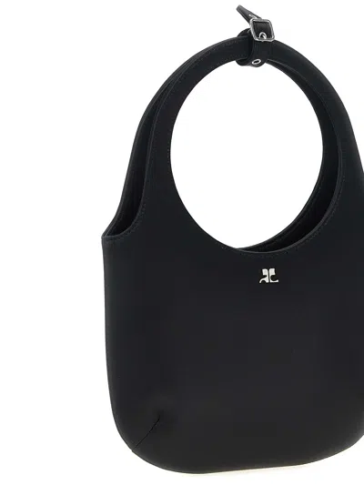 Courrèges Holy Handbag In Black