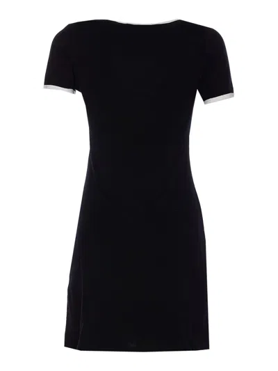 Courrèges Signature Contrast T-shirt In Black