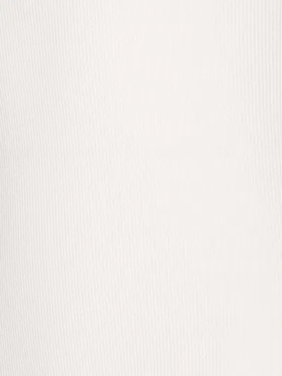 Courrèges Crewneck Meduse Knit Mini Ribbed Scoop Sleeveless In White