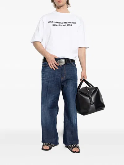 Dsquared2 Denim Wide-leg Jeans In Blue