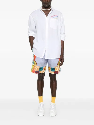 Dsquared2 Oversized Shirt In White