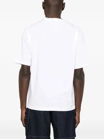 Dsquared2 White T Shirt With Round Neck And Embroidered Logo On The Front In Cotton Woman In White