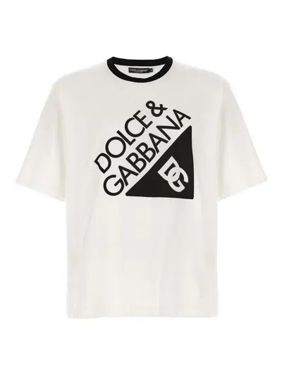 Dolce & Gabbana Graphic T-shirt Short Sleeves In White