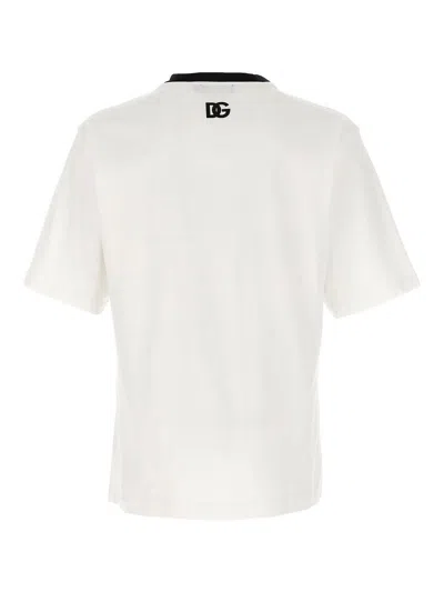 Dolce & Gabbana Graphic T-shirt Short Sleeves In White