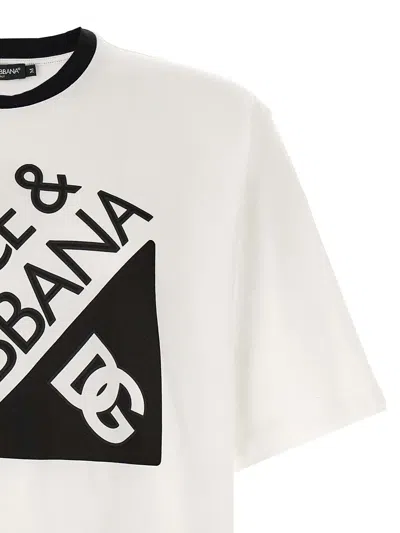Dolce & Gabbana Graphic T-shirt Short Sleeves In White