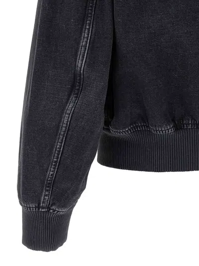 Diesel Jacket In Batavia-weave Denim In Black