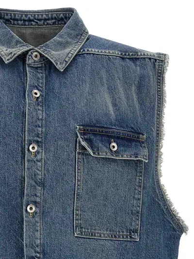 Drkshdw Camicia In Denim Senza Maniche Tommy Jumbo In Blue