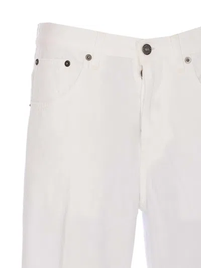 Dondup Jacklyn Trousers With Pockets And Loops In White