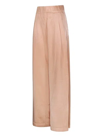 Dries Van Noten Trousers Featuring Back Pocket And Wide Leg In Pink