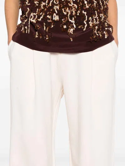 Dries Van Noten High Waist Pleated Front Wide-leg Trousers In Pink