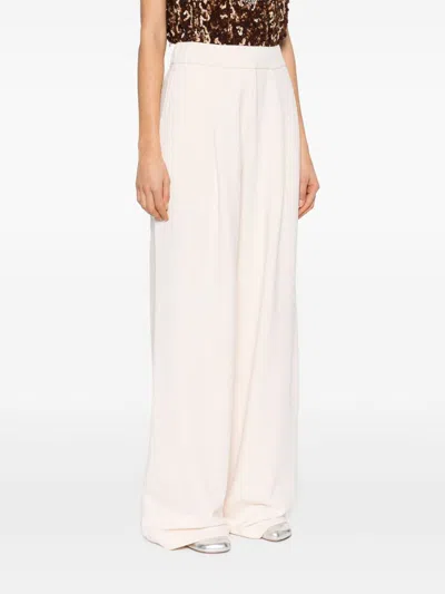 Dries Van Noten High Waist Pleated Front Wide-leg Trousers In Pink