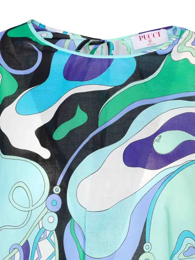 Emilio Pucci Orchidee Print Dress In Multi