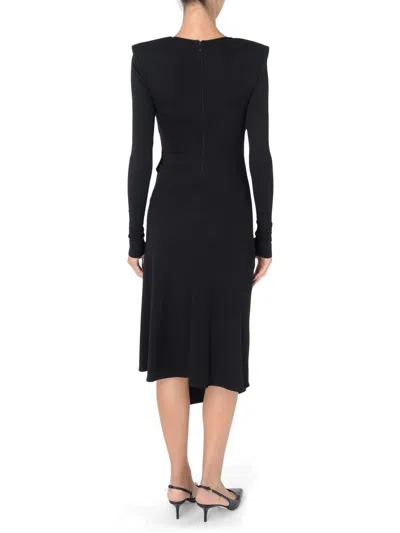 Elisabetta Franchi Necklace-detail Midi Dress In Black