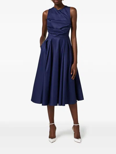 Elisabetta Franchi Midi Dress In Blue