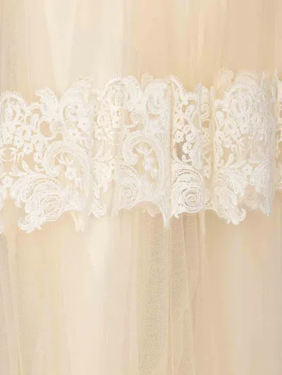 Elisabetta Franchi Couture Skirt Lace Detailing In Pink