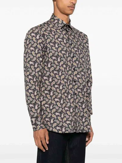 Etro Roma Paisley Print Shirt In Multi