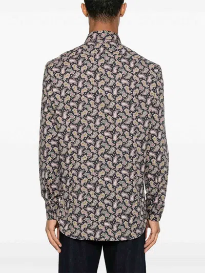 Etro Roma Paisley Print Shirt In Multi