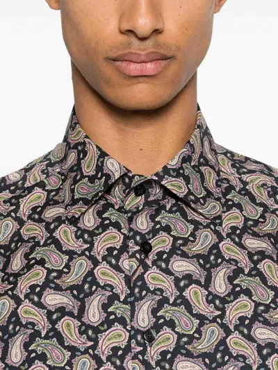 Etro Roma Paisley Print Shirt In Multi