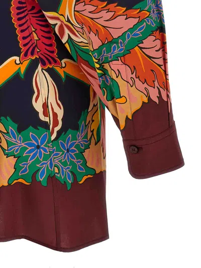Etro Scarf Shirt In Burgundy