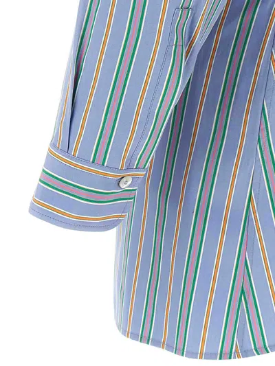 Etro Knotted Button-up Striped Shirt In Multi