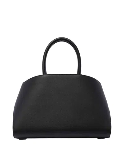 Ferragamo Women Hug Small Leahter Tote Bag In Black