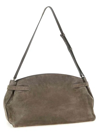 Ferragamo Hug Multipocket L Gray Shoulder Bag