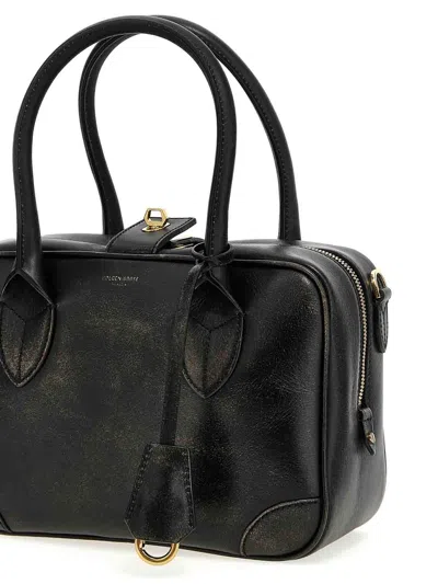 Golden Goose Deluxe Brand Logo Printed Zipped Tote Bag In Black