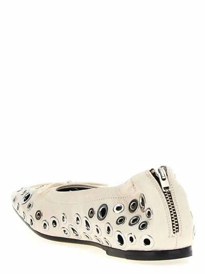 Golden Goose 'amy' Ballet Flats Featuring Metal Eyelets In Yellow