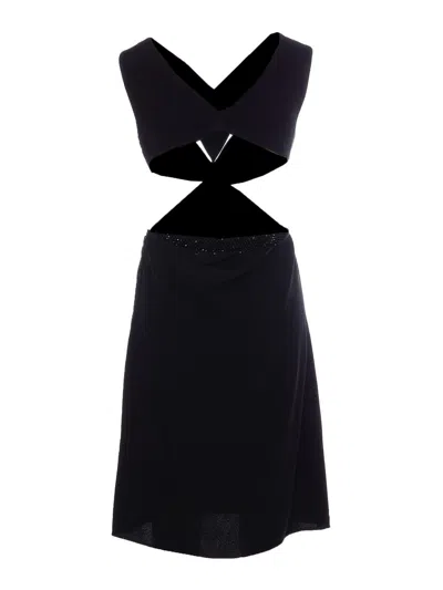 Givenchy Backless Archive Dress With Bow Detail In Black