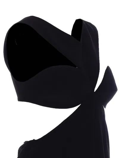 Givenchy Backless Archive Dress With Bow Detail In Black