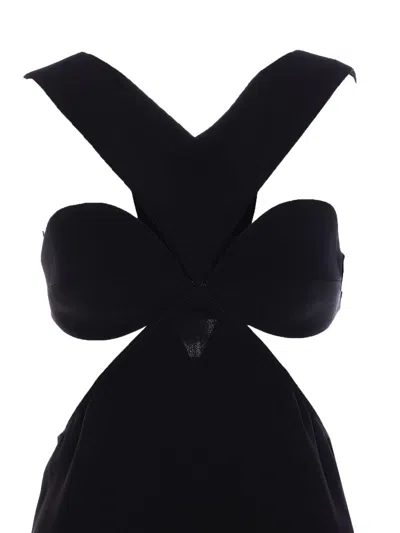 Givenchy Backless Archive Dress With Bow Detail In Black