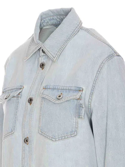 Bottega Veneta Denim Shirt In Blue