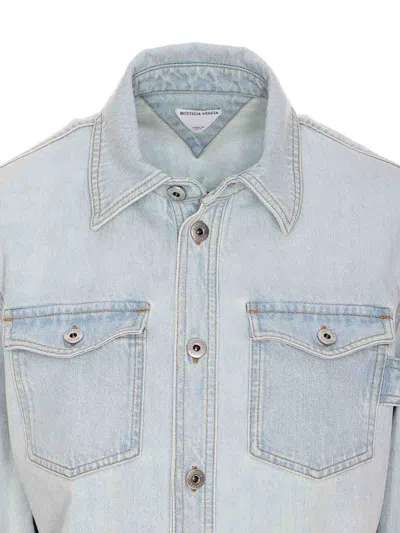 Bottega Veneta Denim Shirt In Blue