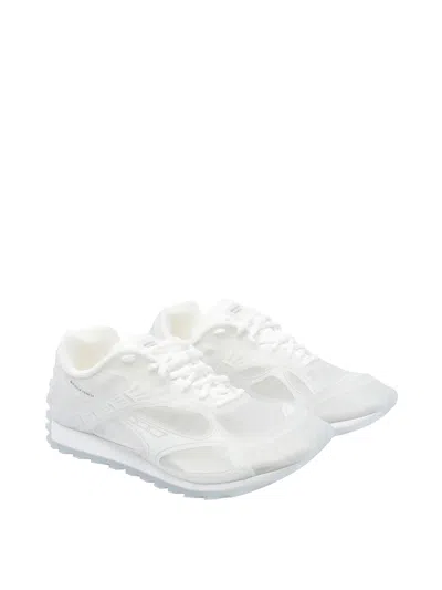 Bottega Veneta Men White Transparent Rubber Orbit Sneakers