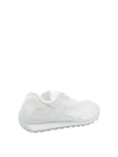 Bottega Veneta Men White Transparent Rubber Orbit Sneakers