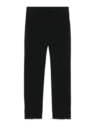 Incotex Contemporary Crop Trousers Pressed Crease In Black