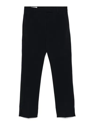 Incotex Contemporary Crop Trousers Pressed Crease In Black