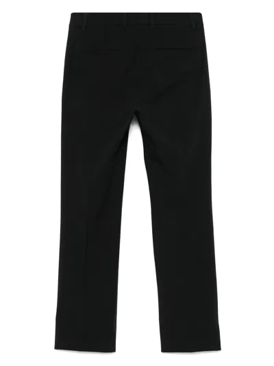 Incotex Contemporary Crop Trousers Pressed Crease In Black