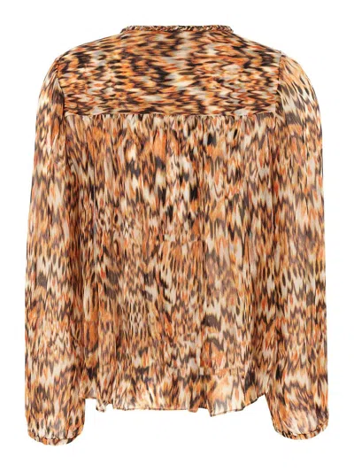 Isabel Marant Marant Ametissa Blouse In Brown