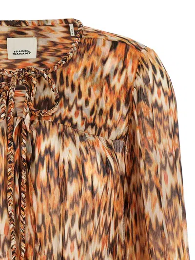 Isabel Marant Marant Ametissa Blouse In Brown