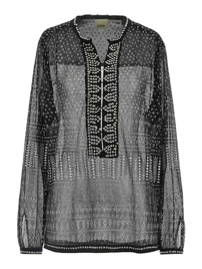 Isabel Marant Nickie Blouse In Gray