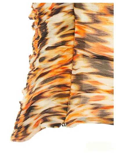 Isabel Marant 'braided Straps Cut-out Fitted Top' In Brown
