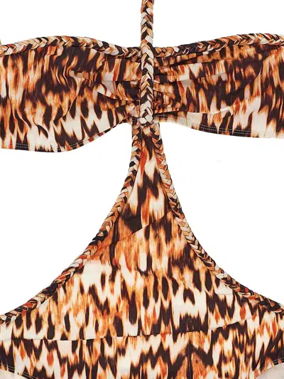 Isabel Marant Farah One-piece Swimsuit In Brown