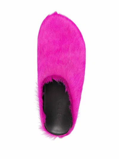 Marni Pink Fussbett Sabot Slip-on Loafers