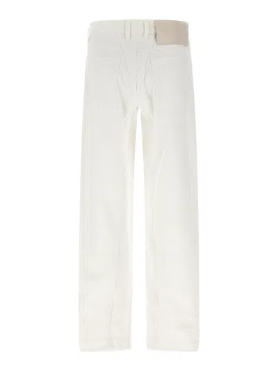 Jil Sander Cotton Trousers In White
