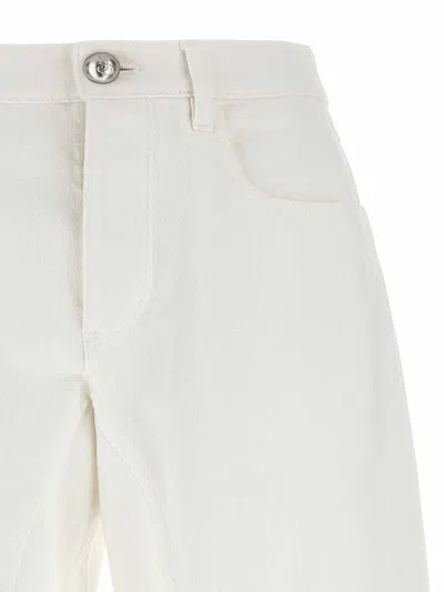 Jil Sander Cotton Trousers In White