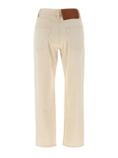 Jil Sander Japanese Denim Jeans In Brown
