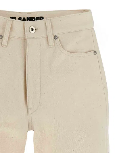 Jil Sander Japanese Denim Jeans In Brown
