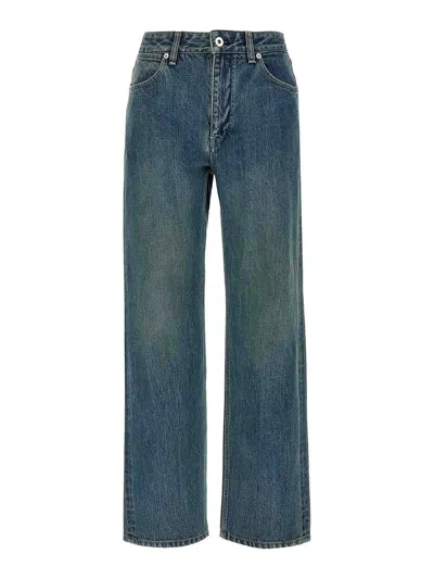Jil Sander Slim Twist Jeans In Blue