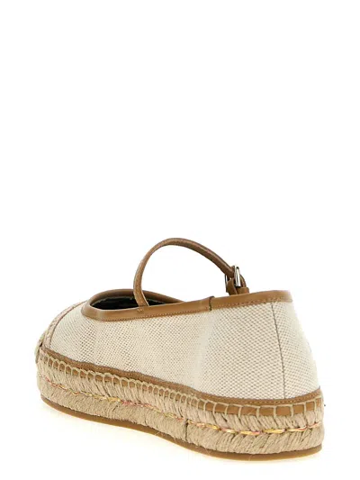 Jimmy Choo Canvas Sky Espadrilles Round Toe
